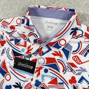 NEW Good Good "Proud & True" Golf Polo Shirt All Men's Patriotic Medium